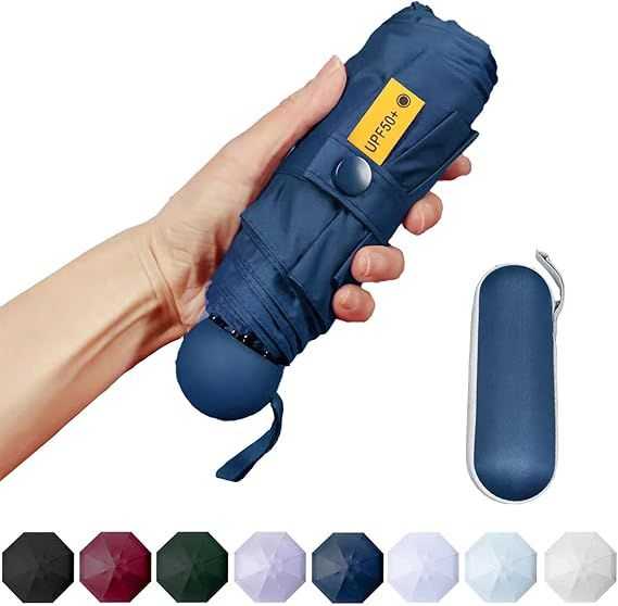 DOFOWOT Mini Travel Umbrella for Sun Rain