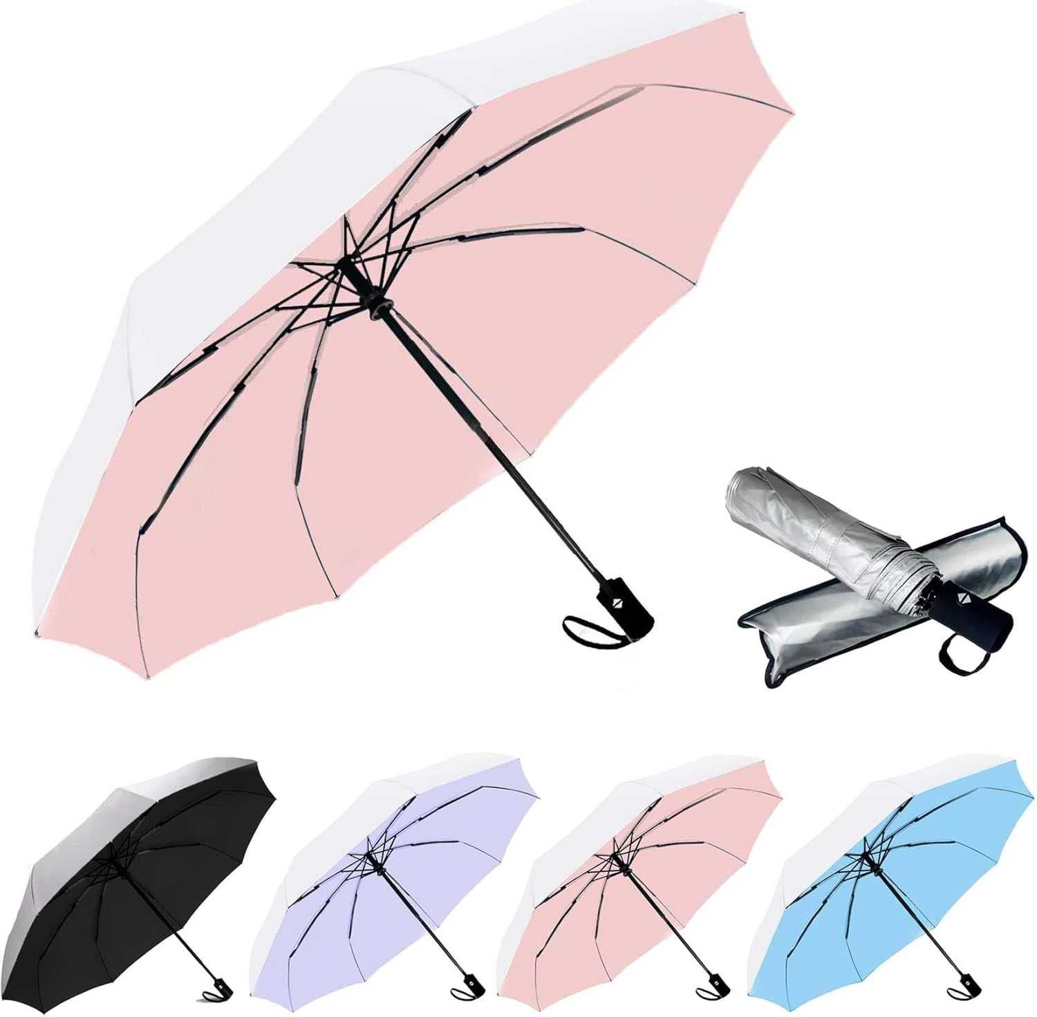 SIEPASA Windproof Travel Compact Umbrella